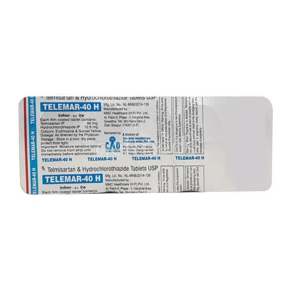 Telemar H 40mg Tablet 10'S