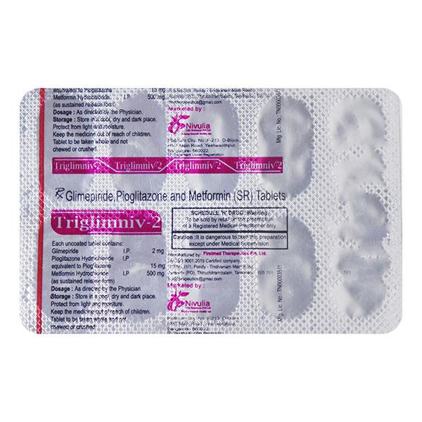 TRIGLIMNIV 2 Tablet 10's