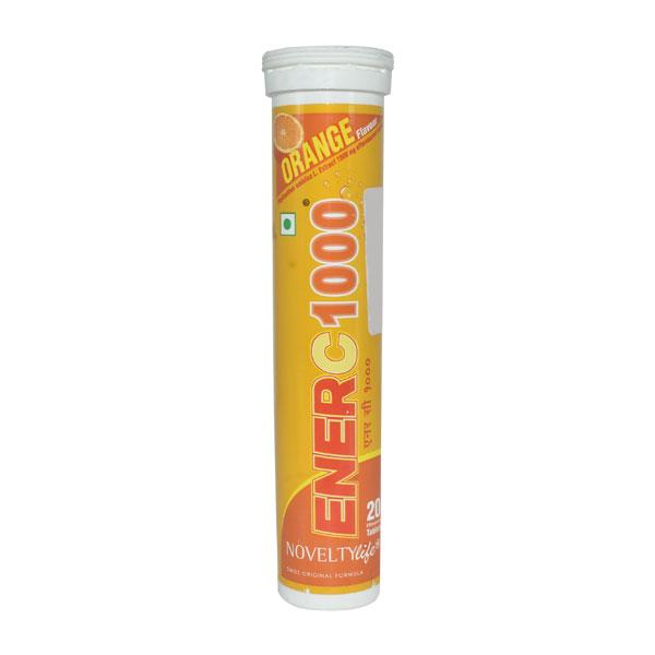 Enerc 1000 Orange Flavour Effervescent Tablet 20'S