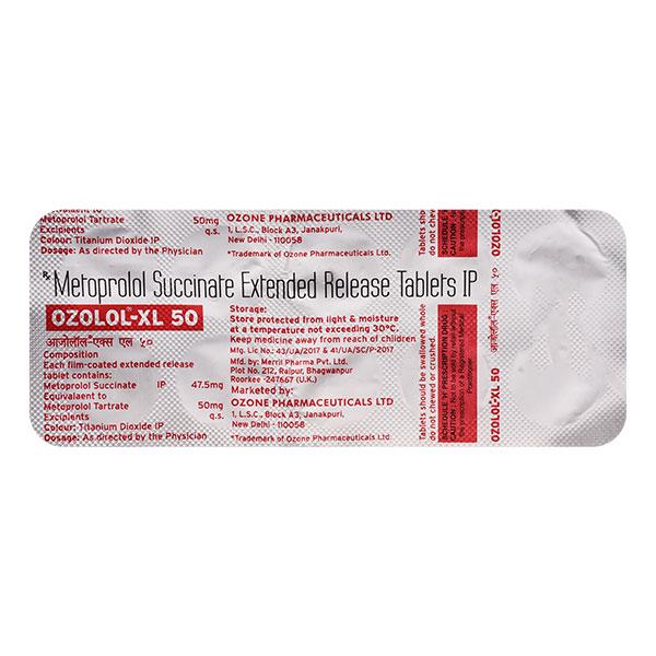 OZOLOL XL 50mg Tablet 10's