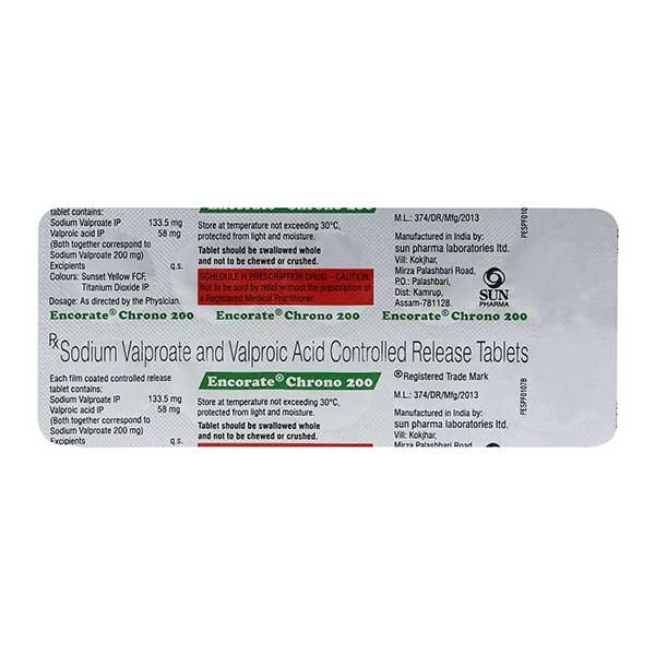Encorate Chrono 200mg Tablet 10'S