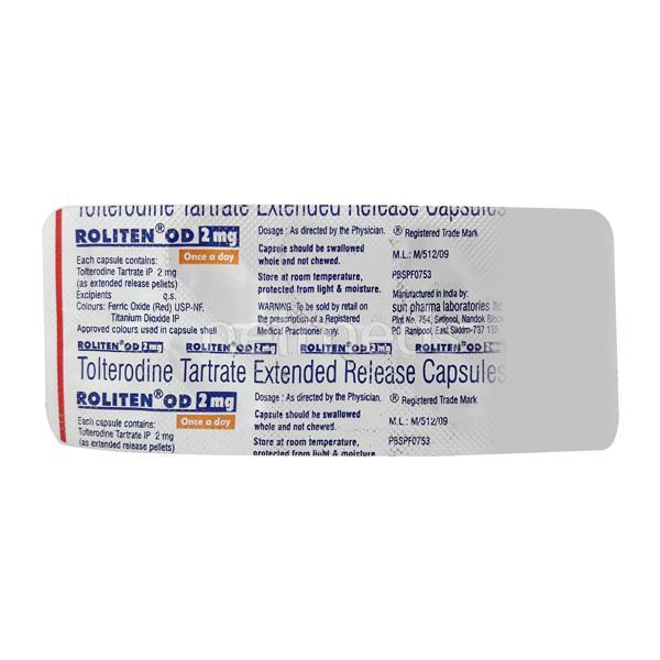 Roliten OD 2mg Capsule 10'S
