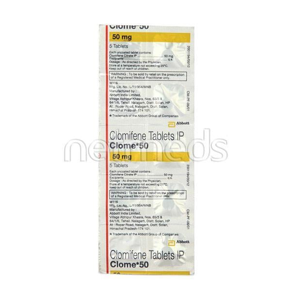 Clome 50mg Tablet 5'S