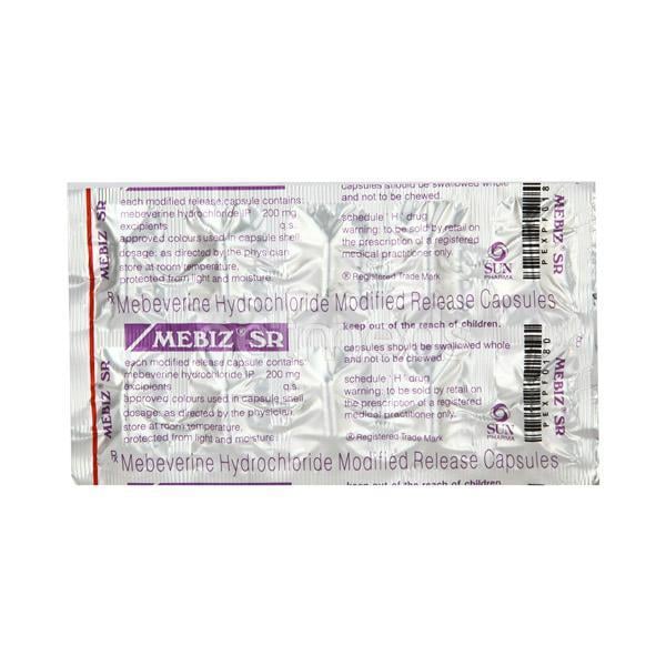 Mebiz SR 200mg Capsule 10'S