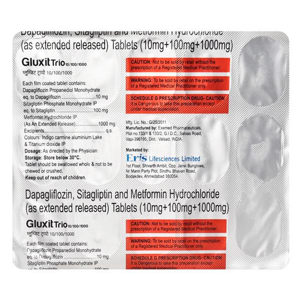 GLUXIT TRIO 10/100/1000 Tablet 15's