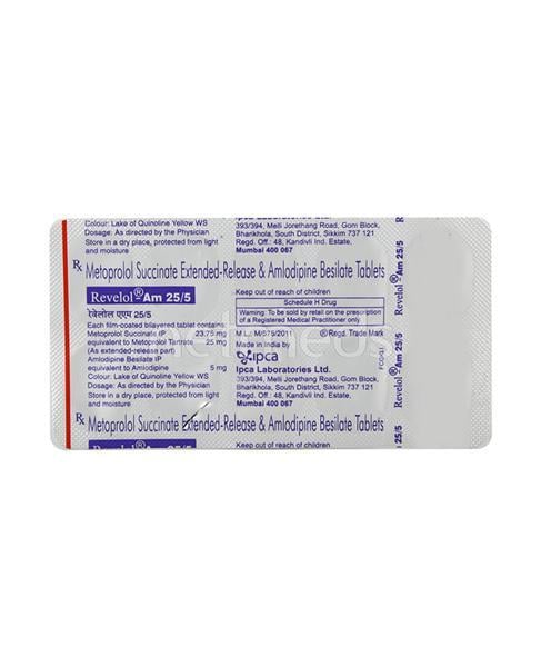 Revelol AM 25/5mg Tablet 10'S
