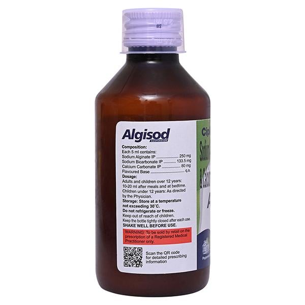 ALGISOD SUGAR FREE PEPPERMINT FLAVOUR Suspension 150ml
