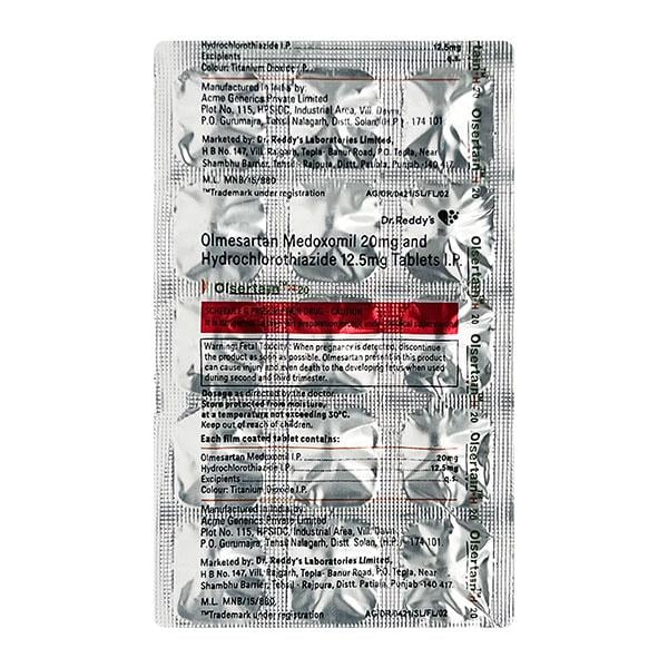 Olsertain H 20mg Tablet 15'S