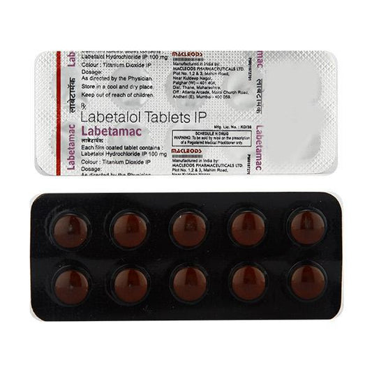 Labetamac 100mg Tablet 10'S