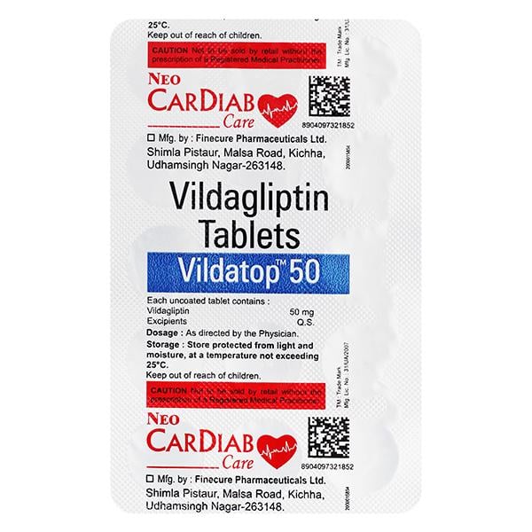 VILDATOP 50mg Tablet 15's