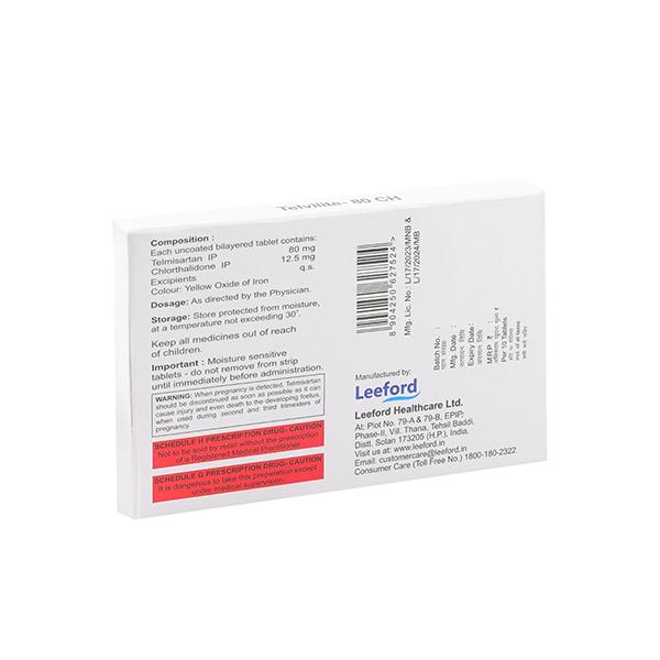 TELVILITE 80 CH Tablet 10's