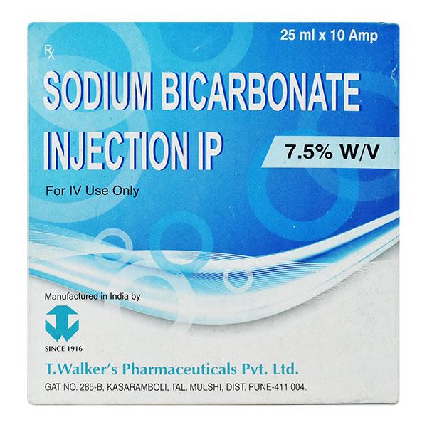 SODIUM BICARBONATE(T.WALKERS) 7.5% Injection 25ml