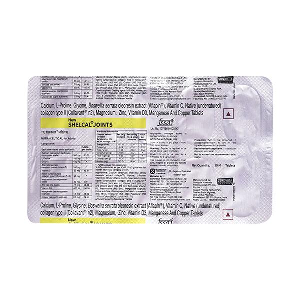 SHELCAL JOINTS NEW Tablet 10's