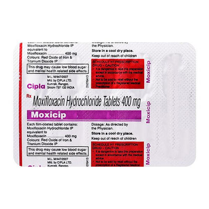 Moxicip 400mg Tablet 10'S