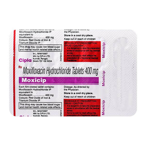 Moxicip 400mg Tablet 10'S