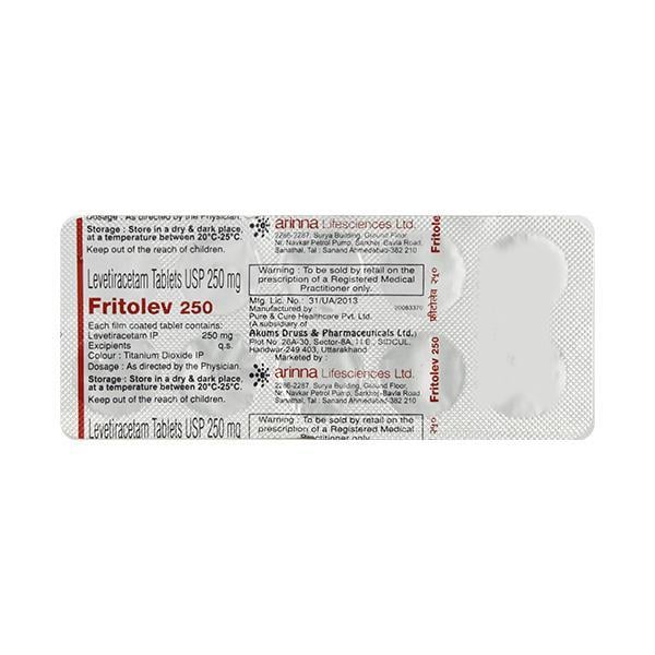 Fritolev 250mg Tablet 10'S