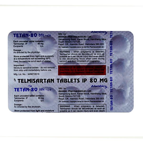 Tetan 80mg Tablet 15'S