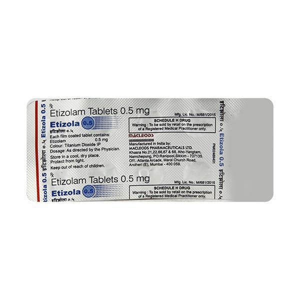 Etizola 0.5mg Tablet 10'S