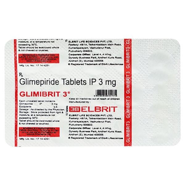 GLIMIBRIT 3 Tablet 15's