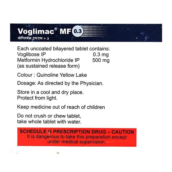 Voglimac MF 0.3mg Tablet 10'S