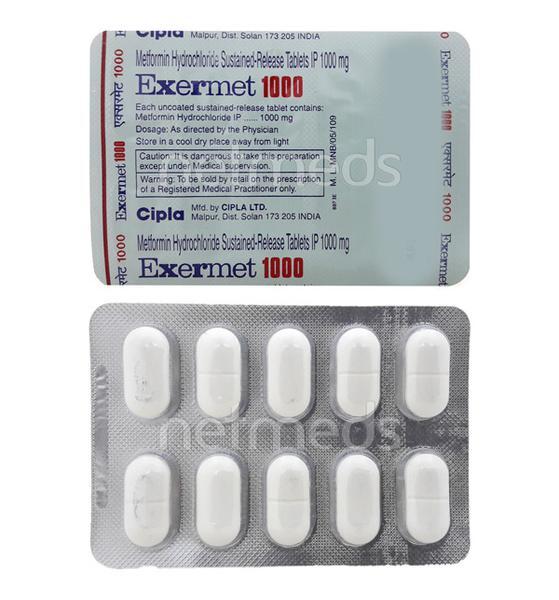 Exermet 1gm Tablet 10'S (N)