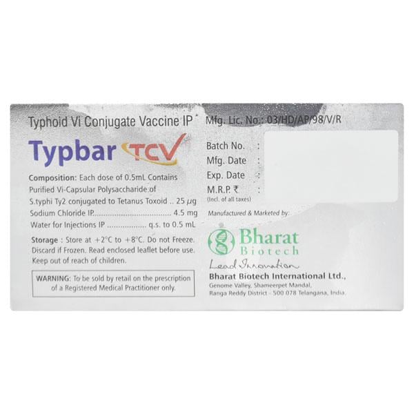 Typbar Tcv Pfs Vaccine 0.5ml