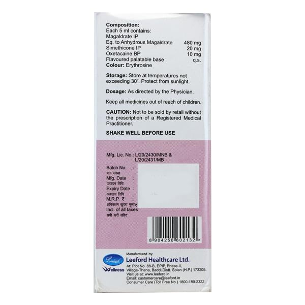 Gasowel Plus Sugar Free Suspension 170ml