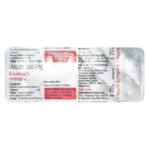 EMLINZ 5 Tablet 10's
