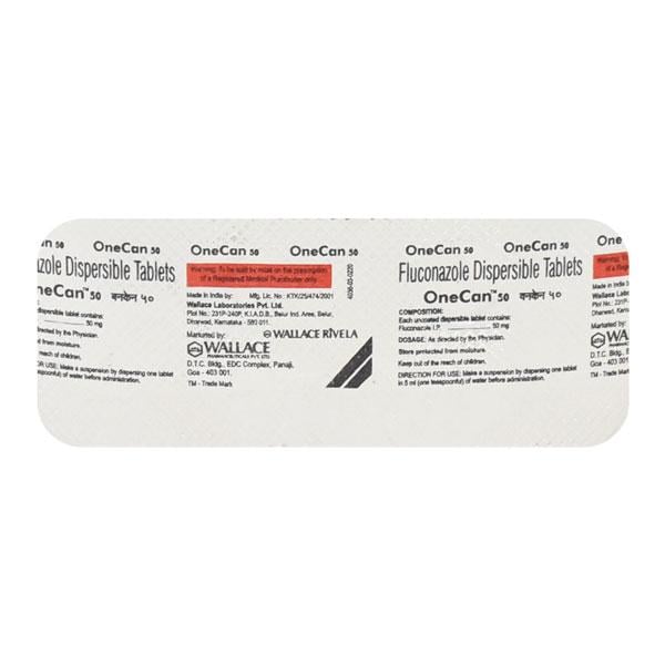 Onecan 50mg Tablet 4'S