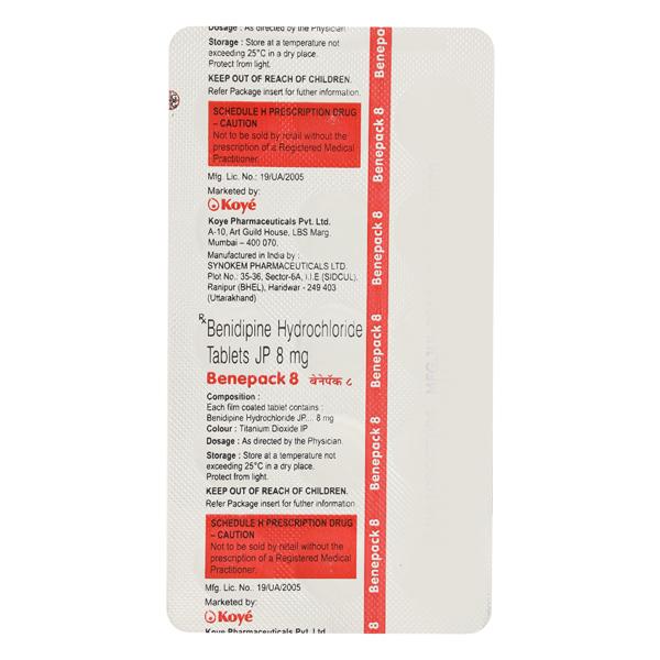 BENEPACK 8mg Tablet 15's