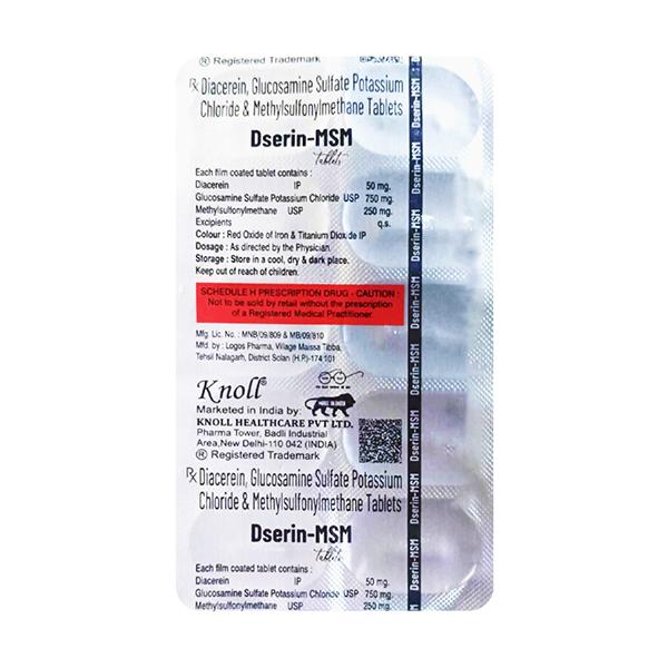 DSERIN MSM Tablet 10's