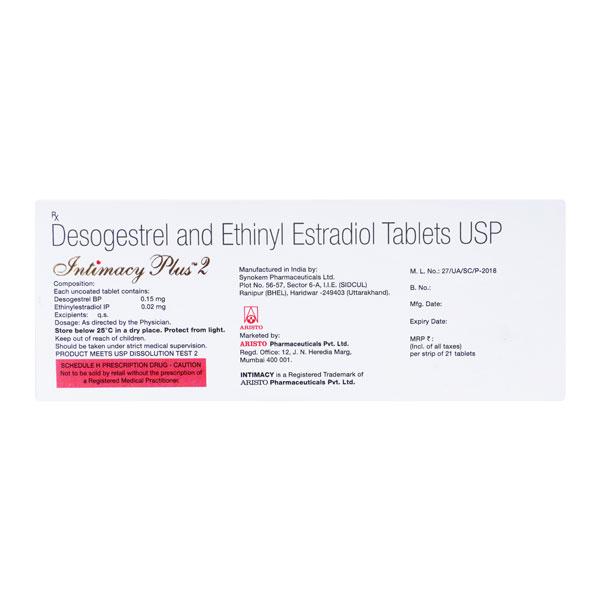 Intimacy Plus 2 Tablet 21's