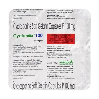 CYCLONOX 100 Capsule 5's