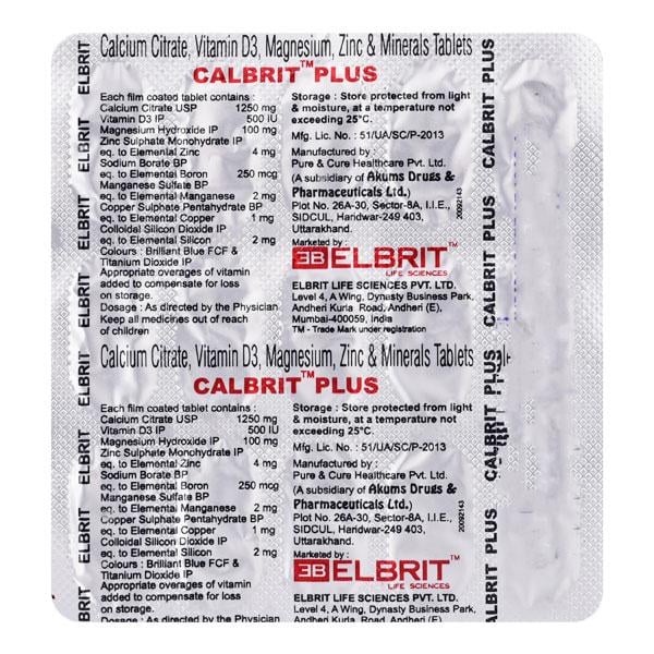 Calbrit Plus Tablet 15'S