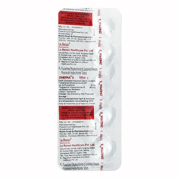 Zinepra 5mg Tablet 10'S