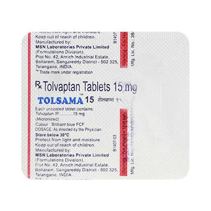 Tolsama 15mg Tablet 4'S
