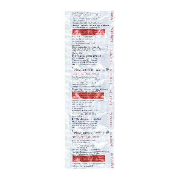 Sorest 50mg Tablet 10'S