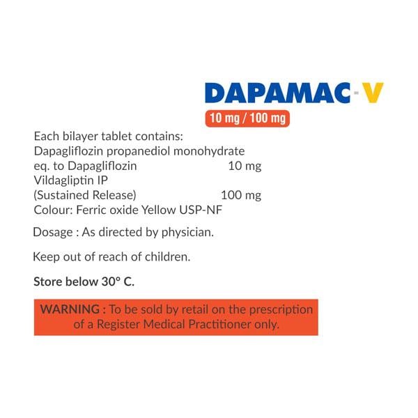 DAPAMAC V 10/100 Tablet 10's