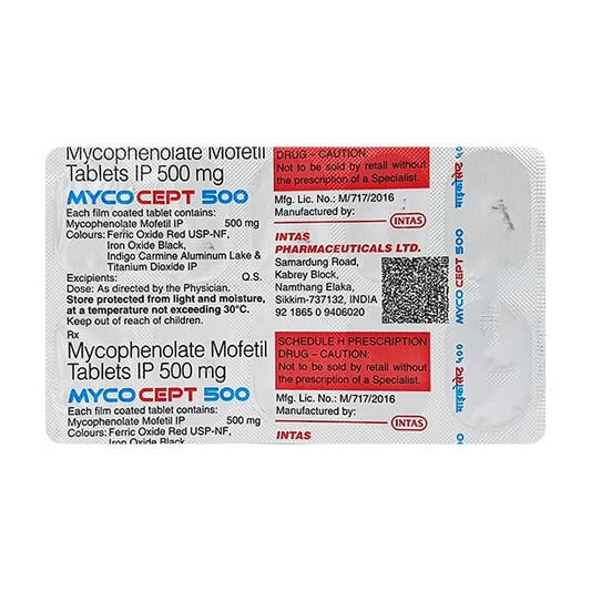 MYCOCEPT 500 Tablet 10's