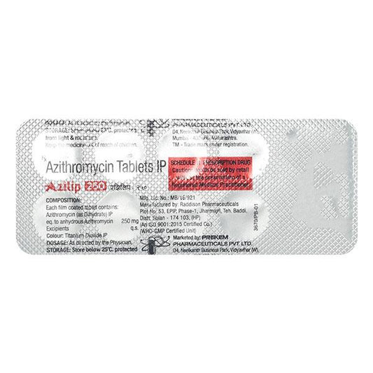 AZILIP 250 Tablet 10's
