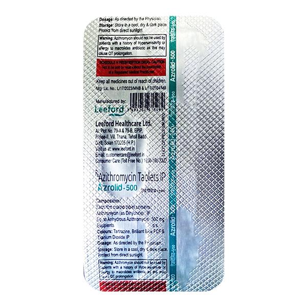 AZROLID 500 Tablet 5's