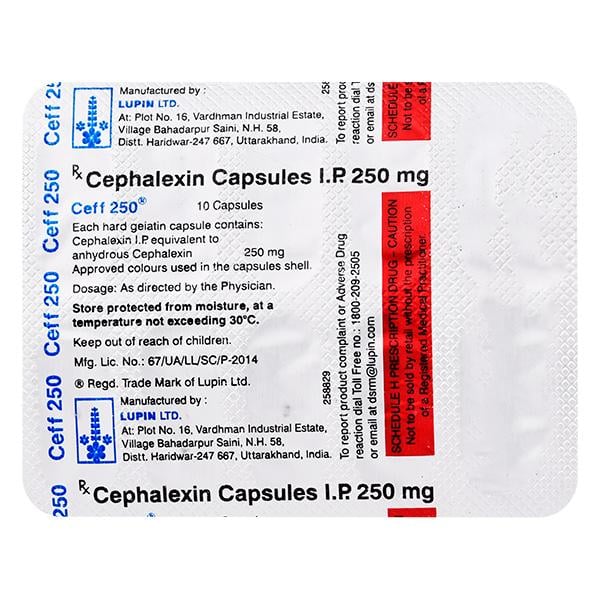 Ceff 250mg Capsule 10'S
