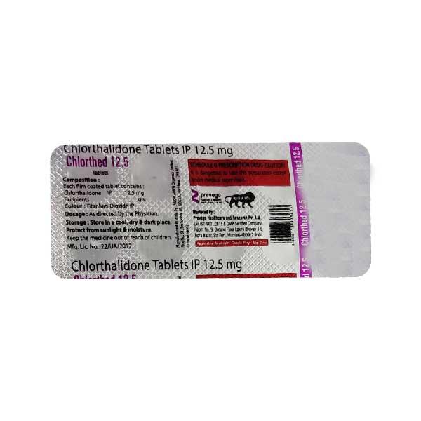 CHLORTHED 12.5 Tablet 10's