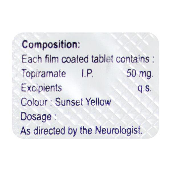 TOPATE 50MG TABLET 10'S