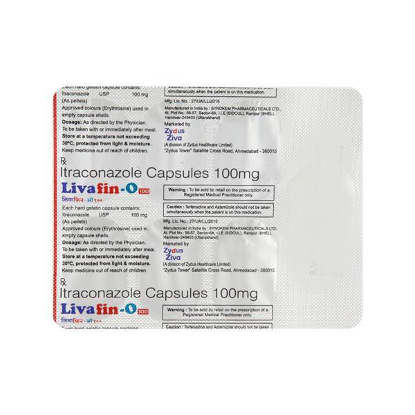 Livafin O 100mg Capsule 7'S