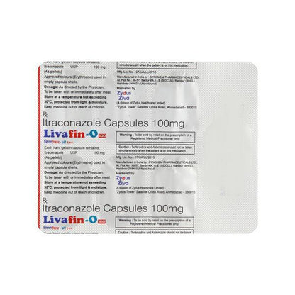 Livafin O 100mg Capsule 7'S