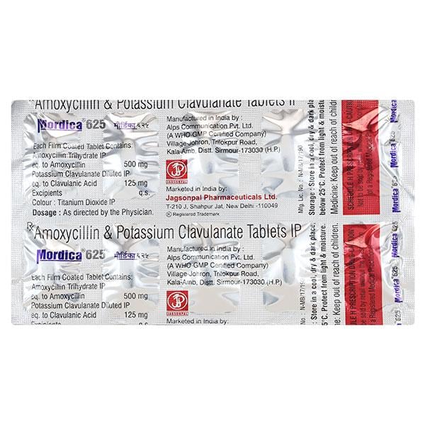 MORDICA 625 Tablet 10's
