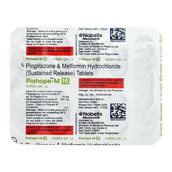 PIOHOPE M 15 Tablet 10's