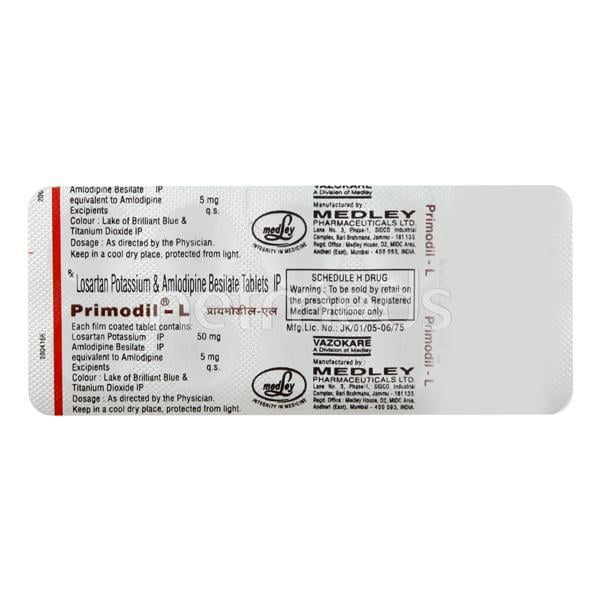 Primodil L Tablet 10'S