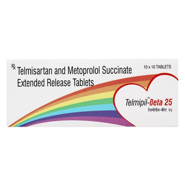 TELMIPIL BETA 25mg Tablet 10's